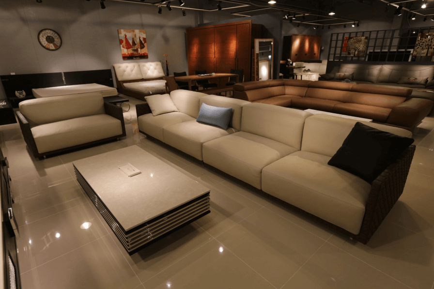 Beige Sofa.